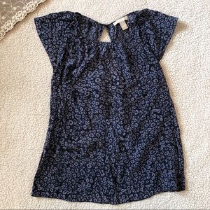 Purple Cheetah Blouse | Open Back Design